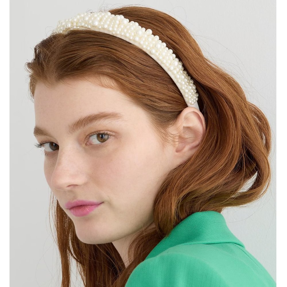 J. Crew Mixed Pearl Headband